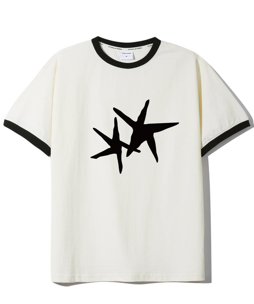 Bibalabida Seastar Ringer Short Sleeve T-Shirt