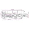 VidaXL Garden Lounge Set with Cushions 7 Pcs, Sofas with Backrest and Armrest, Furniture Set with Coffee Table Patio 3185948