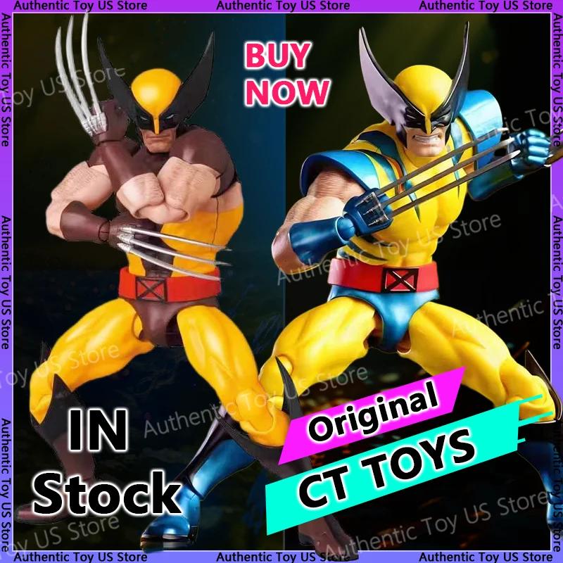 Original Ct Playthings Wolverine Action Figure Deadpool Mafex 096 Figure Mafex138 X-Men Comic Version Figurine Collector Miniature Playthings
