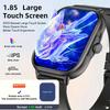 New Fashion Smart Watch 1.85-inch Display Bluetooth Calling Music Playback Fitness Timer Sports Smartwatch