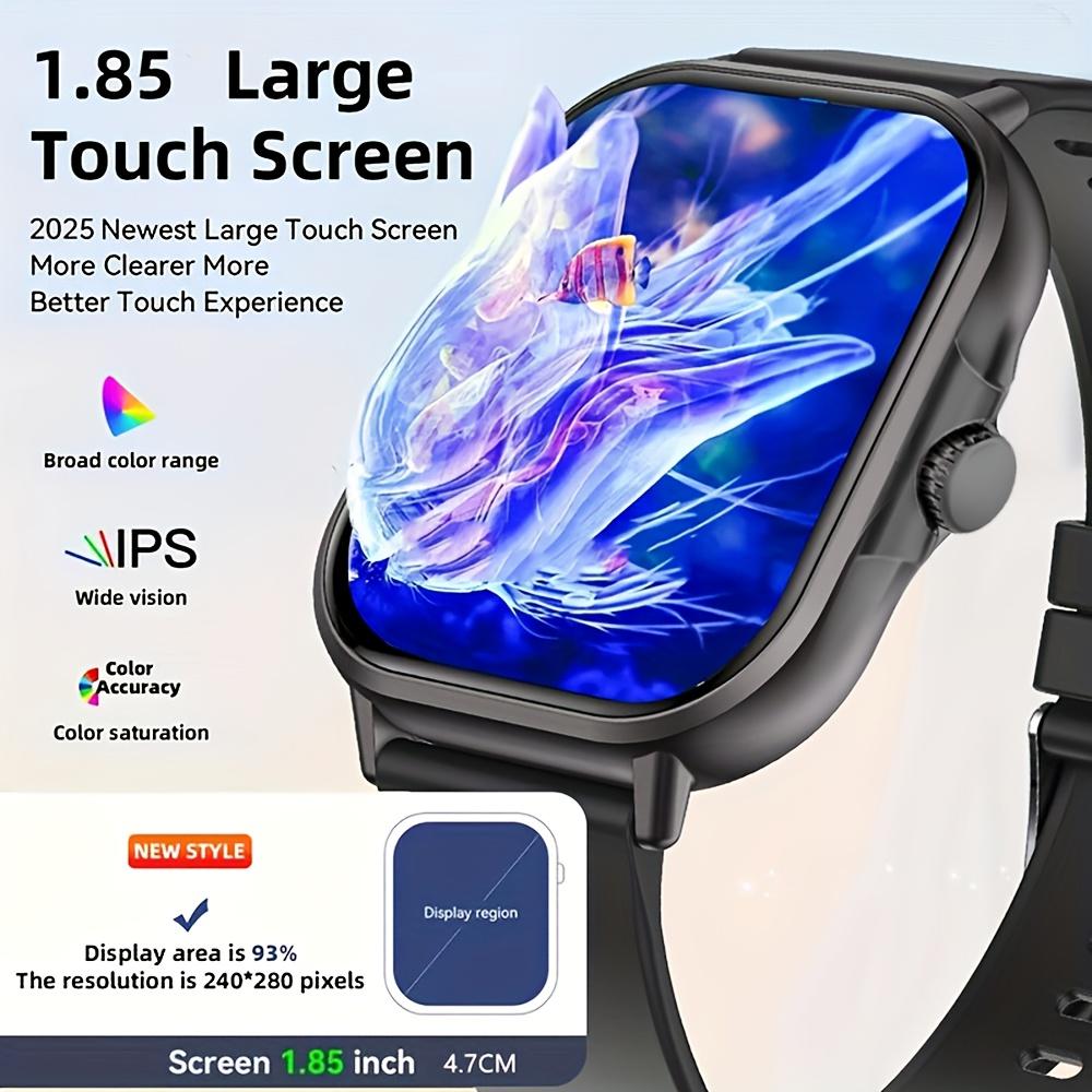 New Fashion Smart Watch 1.85-inch Display Bluetooth Calling Music Playback Fitness Timer Sports Smartwatch