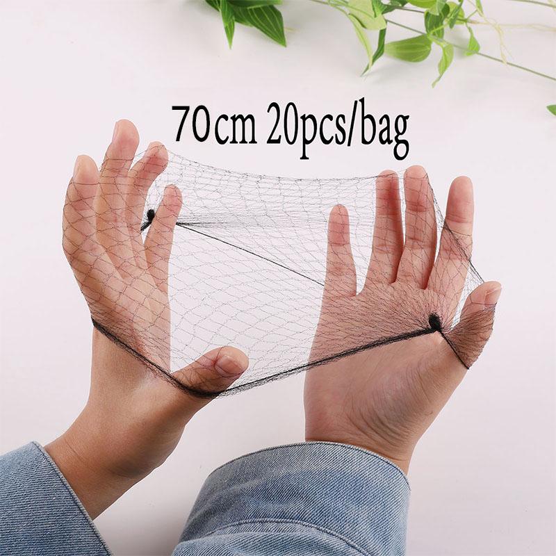 Nylon Hair Net Star Dance Recital Buns / Hair Extension Weaving Cap Hairnets