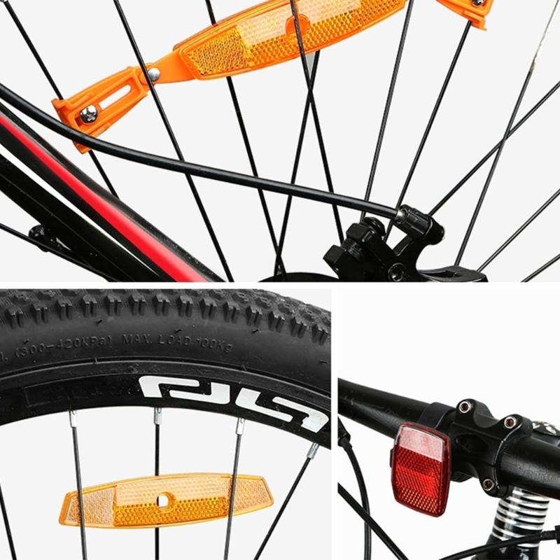 Durability Bicycles Wheel Reflectors For Enhances Night Safety Easy Installation On Mountain And City Bikes