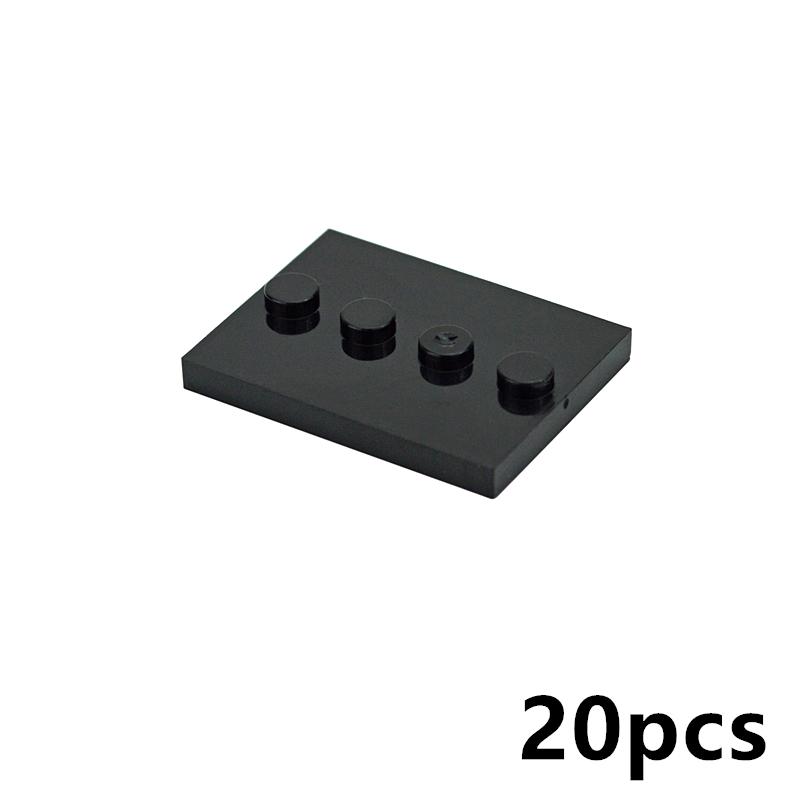 

20Pcs Assemble Particles 88646 17836 Tile 3x4 With 4 Studs Plate MOC Parts Thin Building Blocks Changeover Catch Bricks Kid Toys