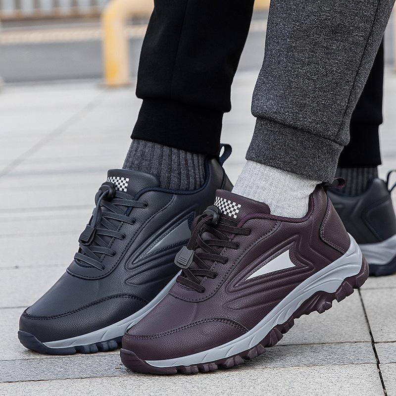 Walking shoes, sports shoes, foot mother shoes, autumn leather surface