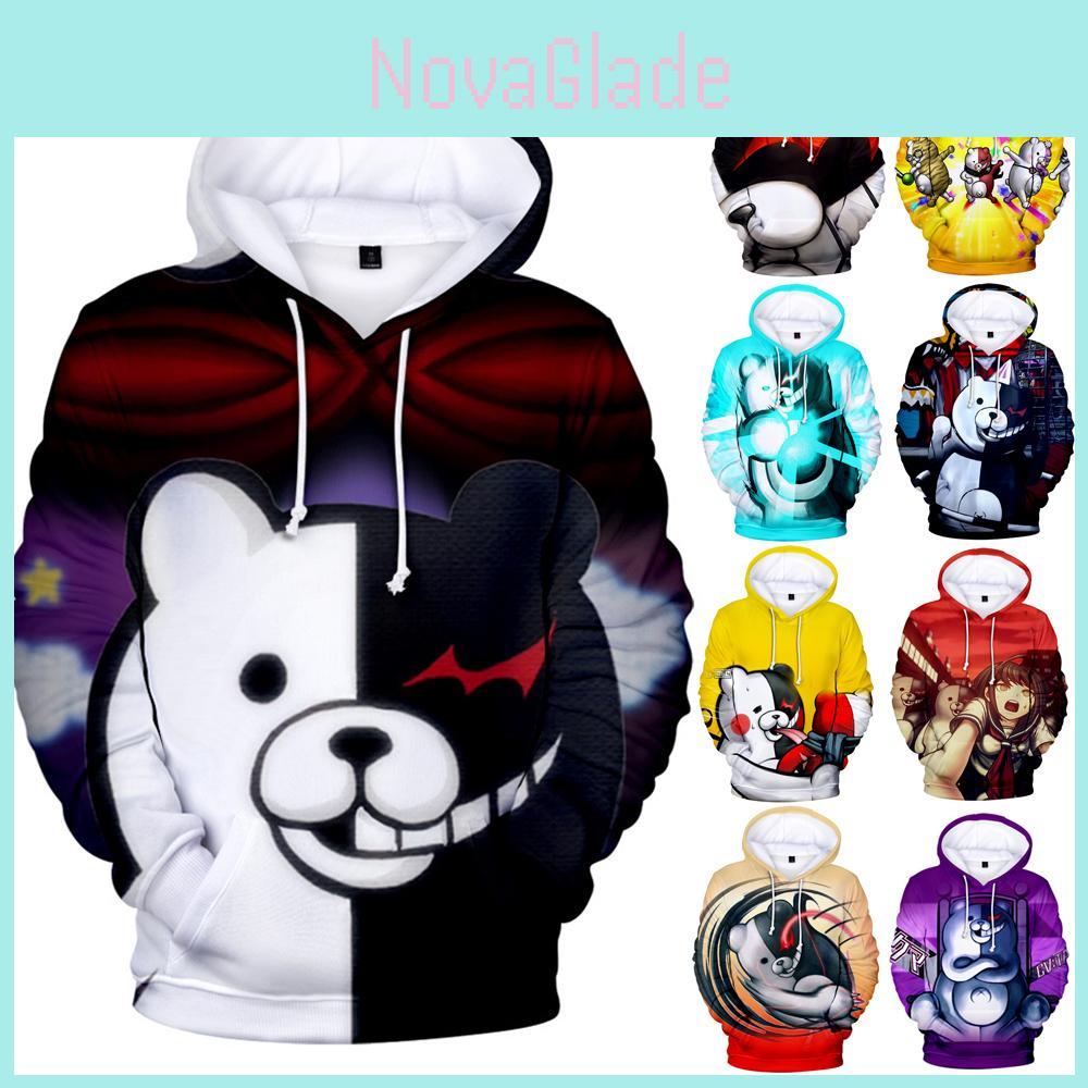 Danganronpa Monokuma Hoodie Extravagantly Soft Unisex Pullover For Anime Fans