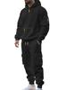 Men's 2025 Autumn/Winter Casual Multi-Pocket Half-Zip Hoodie and Sweatpants Set
