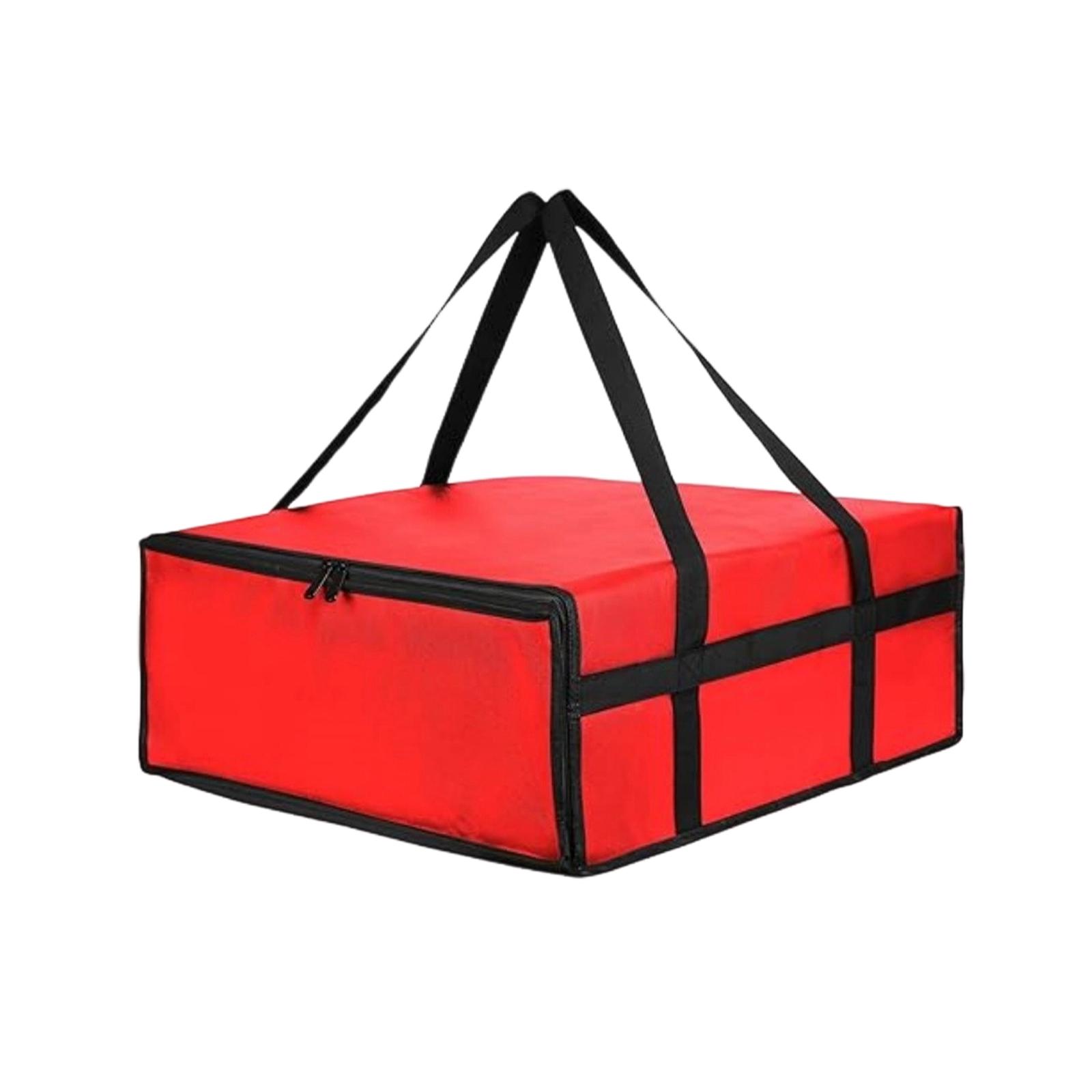 Insulated Bag Large Capacity Pizza Delivery Bag (505cm) Pizza Bags For Transport 20206 Inch Insulated Non Woven Cloth Pizza Bag For Outdoor Picnic красный