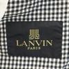Lanvin Silk Check Pattern Tailored Jacket ST46-54 Black X White Men's Used