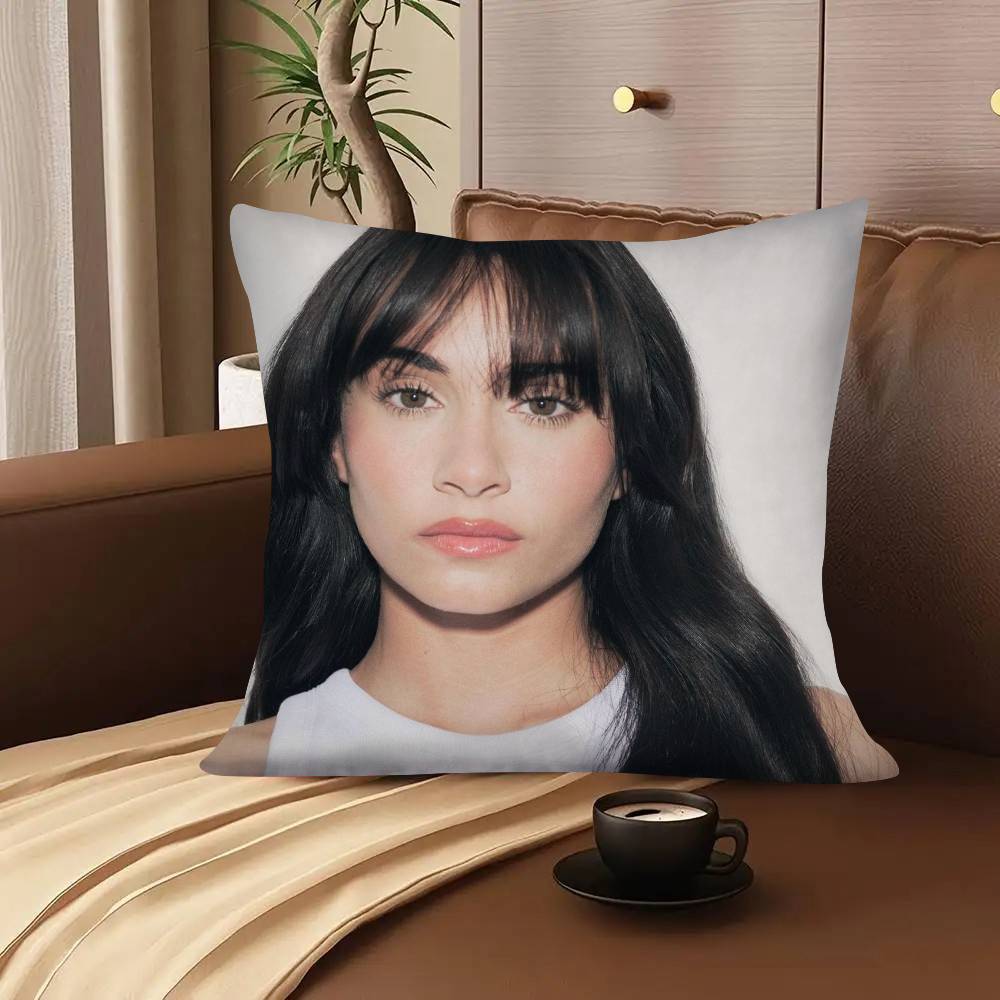 1Pc Popular Spanish Singer A-Aitana O-Ocana Pillow Case Fashion Square Pillowcase Bedroom Sofa Room Ins Decoration Leisure