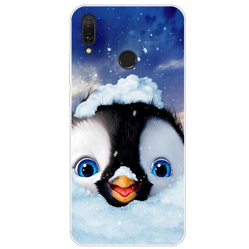 

Милый мягкий бампер с рисунком для Huawei Y6 Y7 Y9 Y5 2019, тонкий прозрачный силиконовый чехол для телефона Huawei Y 9 7 6 5, чехол Huawei Y6 2019