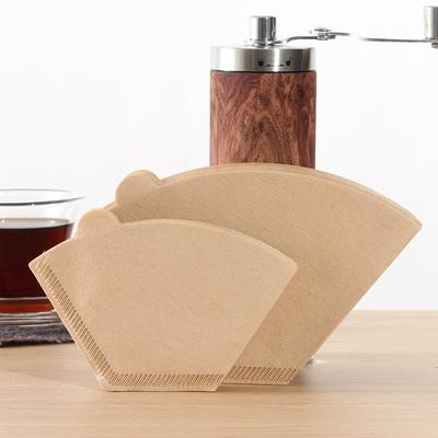 100 Pcs Disposable Cone Coffee Filter Paper with Handle Coffee Dripper Coffee Maker Paper  Cafe