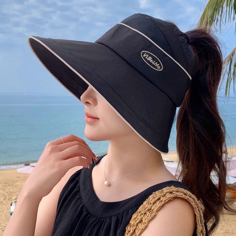 

Fisherman Hat Women s New Arrival Summer Fashion Face-Looking Small Big Brim Sun Protection UV Protection Sun Hat Black One size