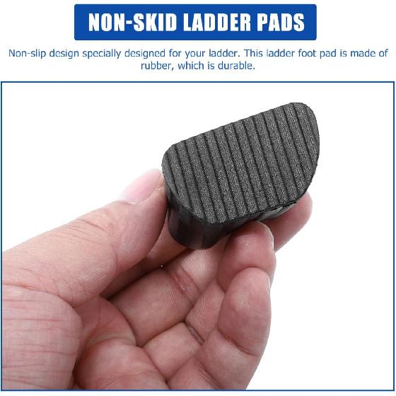 4pcs Floor Mat Ladder Rubber Feet Ladder Covers Foot Pad for Stepladder Ladder Safety Cover Stair Ladder Bike Planter for Garden Ladder Foot Mat