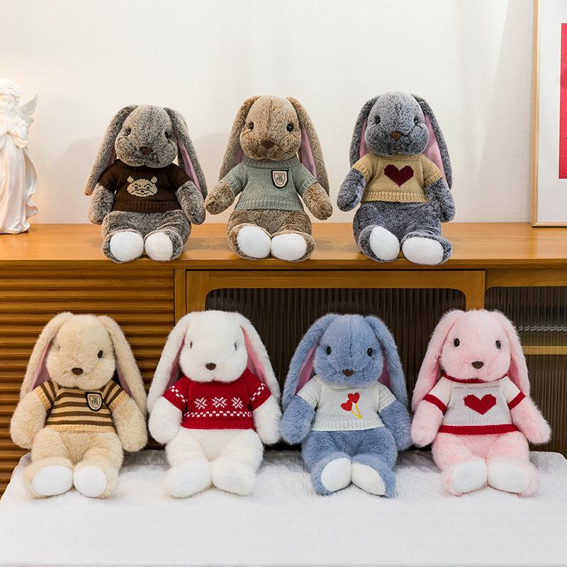 Plush Rabbit Doll - Comforting Toy for Kids, Hand-held Baby Sleep Aid, Perfect Birthday Gift for Children