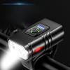 1Pc Bicycle Light Aluminum Alloy Headlight Strong Light Riding Equipment Outdoor Riding Light USB Front and Rear Light Set