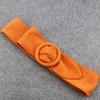 Soft Face Suede Fabric Waist Belt Round Buckle Waistband Wild Skirt Bands Ladies Dress Cummerbund