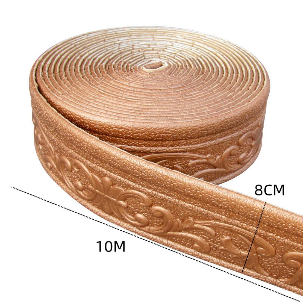 10m Anti-collision Home Bedroom Self Adhesive Foam Wall Stickers Wallpaper Border Wall Decorations