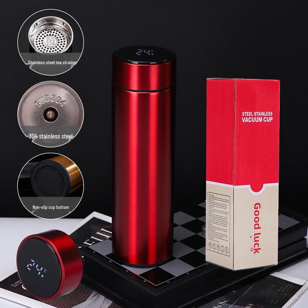 Smart Temp Stainless Steel Insulated Cup with Digital Display - Custom Logo Business Gift