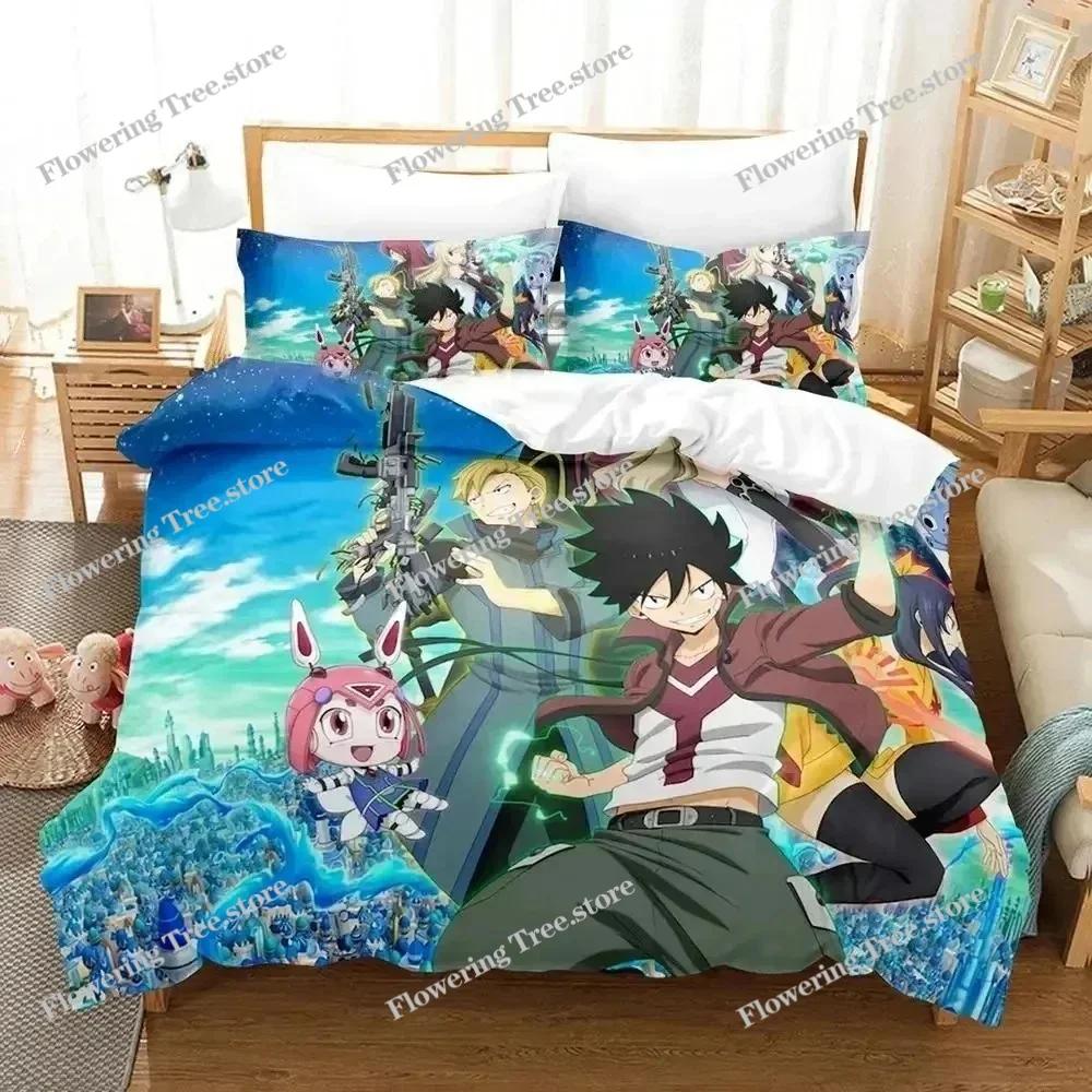 3D Print Anime Edens Zero Bedding Set Duvet Cover Bed Set Quilt Cover Pillowcase Comforter King Queen Size Boys Adult Bedding S