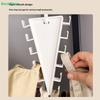 Scaffale portaoggetti a doppia faccia con 12 ganci a forma di V per cappellini da baseball, organizer per cinture, cappelli, sciarpe, scaffale salvaspazio per armadio