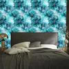 Wallpaper Ink Turquoise, Celadon, Navy Blue and Blue 50x1000