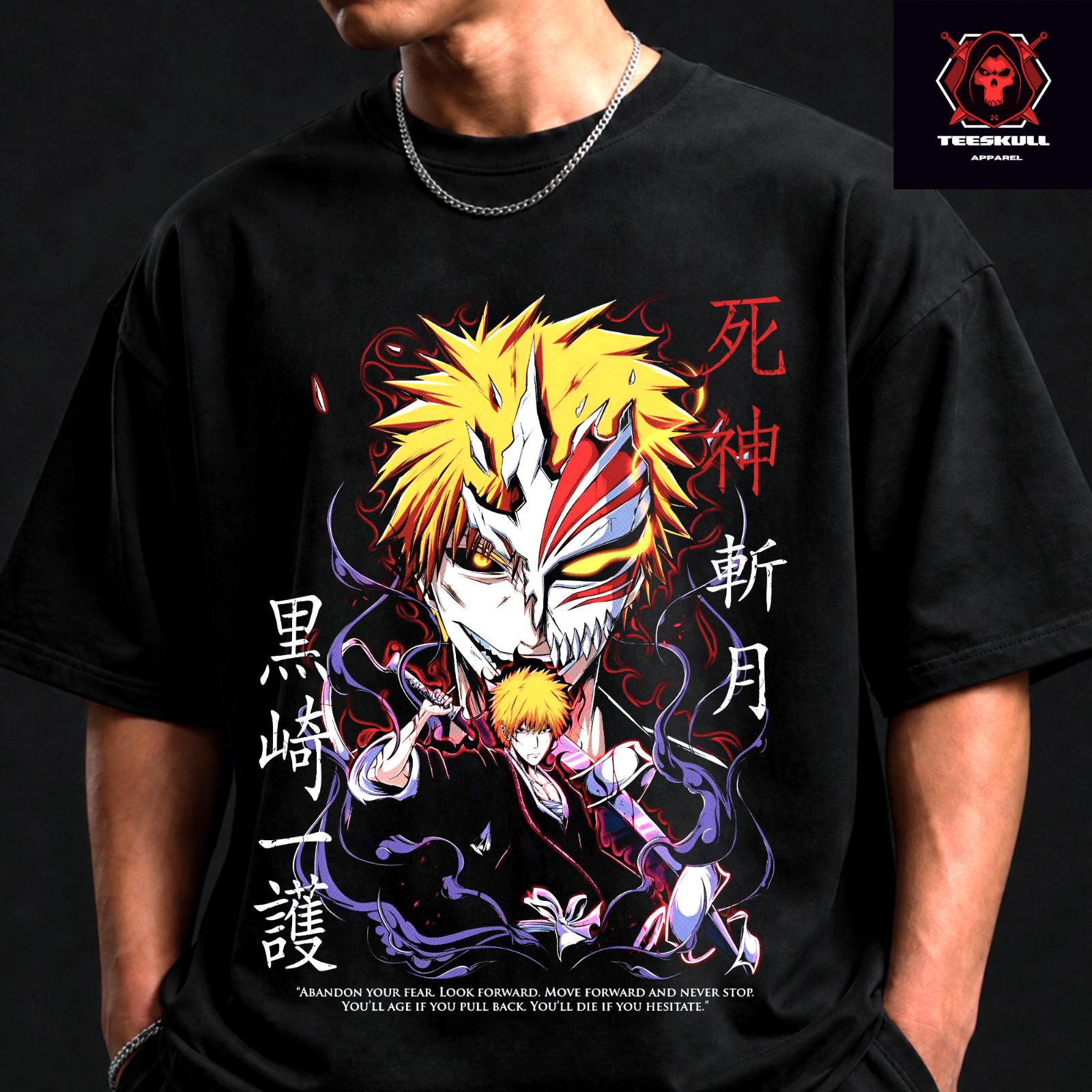Ichigo Kurosaki Bleach Anime Manga Character Unisex Premium Cotton T-Shirt S