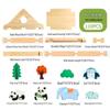 Educational Children's Wooden Building Blocks - Luban Mortise & Tenon, Free Assembly Cabin Gift for June 1st