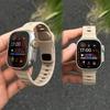 Silicone Band For Apple Watch Series 10 46mm 42mm Strap 44mm 45mm 40mm 41mm Sport Bracelet Iwatch 8 7 6 5 4 3 SE 9 Ultra 2 49mm
