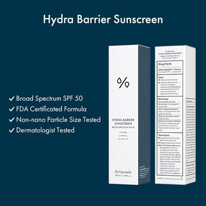Dr.Ceuracle Hydra Barrier Sunscreen 50ml (OTC Ver.)