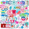 50 Stickers, Injections, Nurses, Medical Children, Picture Recognition, Baby Enlightenment, Decorative Stickers, Repeated Waterproof Stickers