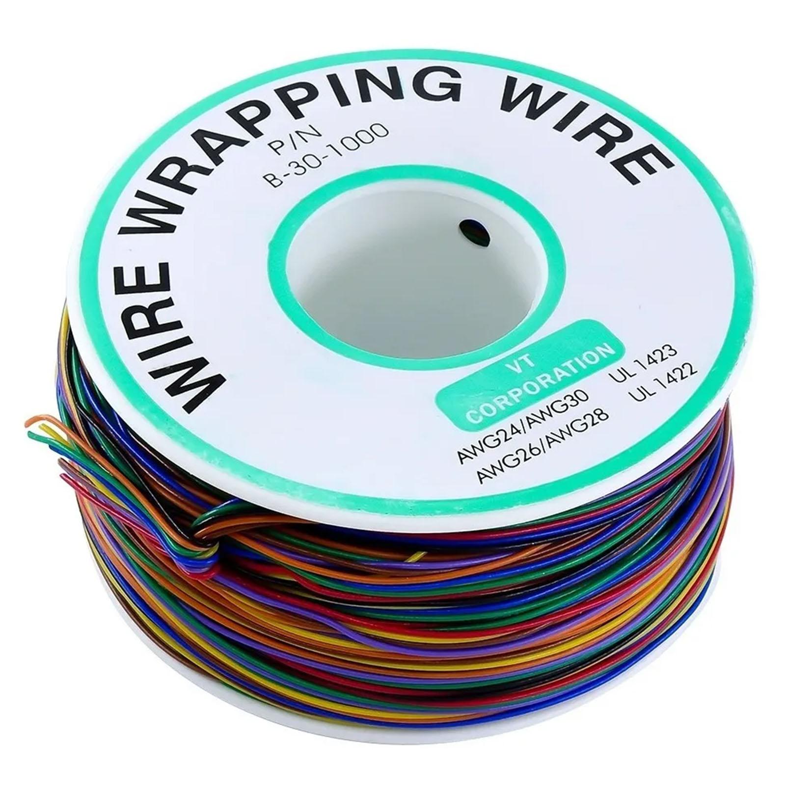 

8 Colors Circuit Board Flying Wire Tin Plated Copper PCB Wrapping Wire Cable for Aviation 30AWG