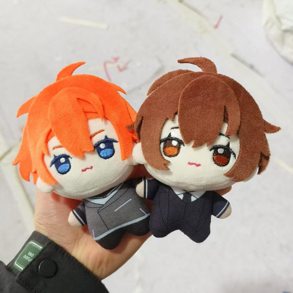 BSD Anime Plush Doll Keychain Bag Pendant Anime Nakahara Chuuya Figure Dazai Osamu Plushies Kawaii Stuffed Toy Dazai Plush Gifts
