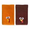 Yousheng Thanksgiving Turkey Towel Embroidered Turkey Hand Towel Absorbent Bathroom Kitchen Towel for Home Farmhouse Thanksgiving Decoration