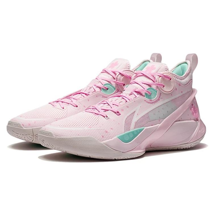 New LiNing SONIC 10 V1 Durable Cushioning Support Performance Basketball Shoes Primrose Pink Cherry Blossom Blossom ABAS069-G
