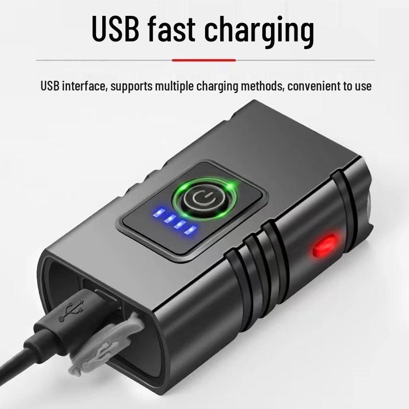 Dual T6 LED Waterproof USB Rechargeable Bike Light for Night Riding