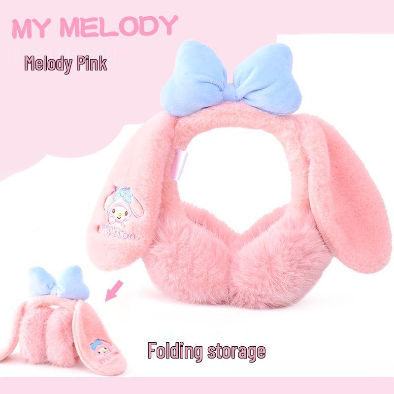 

Дитячі зимові плюшеві складні навушники Kuromi для дівчаток та малюків Recommended for Ages 3-9