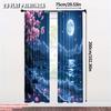 Set Of 2 Flat Printing Curtain Sakura Moon Versatile Durable Polyester Without Electricity Summer Party Decorations Carnival