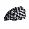 Hat Women's Autumn New Cloud Hat Chessboard Gebere Retro Fashion Breathable Painter Hat