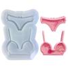 DIY Bikini Ornament Quicksand Silicone Epoxy Mold DIY Keychain Pendant Jewelry Crafting Mould for Valentine Gift