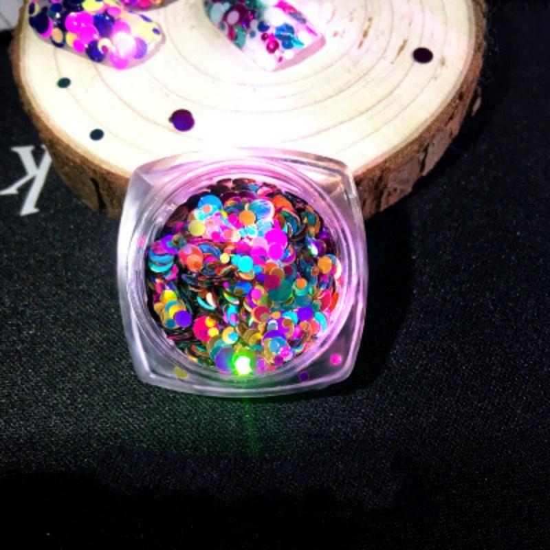 12Box 3D Charms Manicure Decor Acrylic Supplies Colorful Light Therapy Nail Art Gel Sequins Glitter