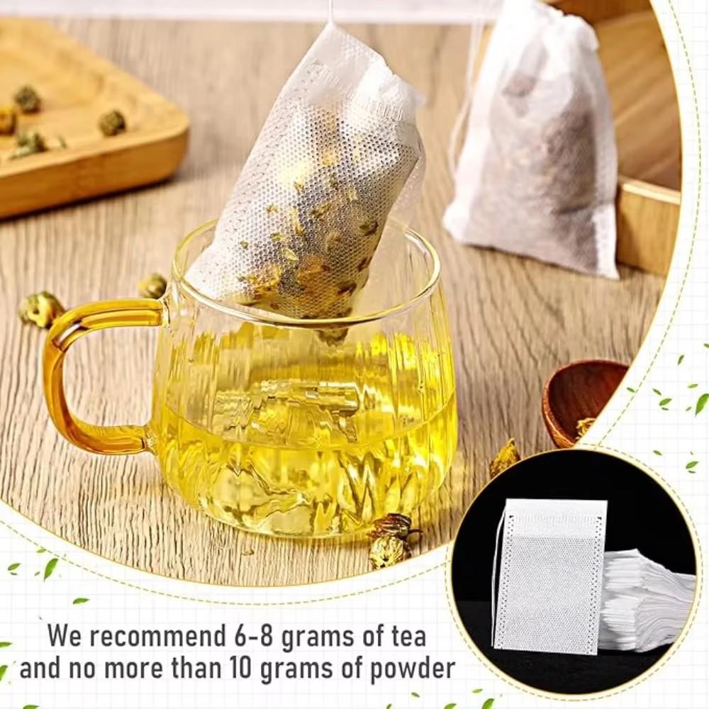Disposable Teabags Empty Scented Tea Bags with String Heal Seal Filter Paper for Herb Loose Tea Kitchen Accessories Tools