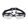 Fike High-Definition Waterproof Anti-Fog Swimming Goggles Set with Swim Cap, Large Plated Frame, Unisex