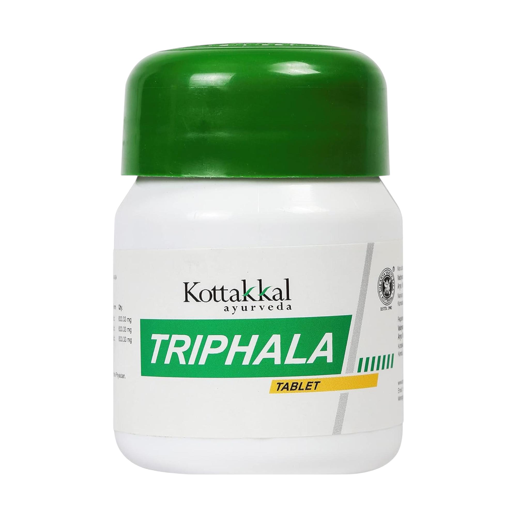 

Kottakkal Ayurveda Triphala Tablet 60 Nos Pack of 1 for Digestive Health and General Strength Support
