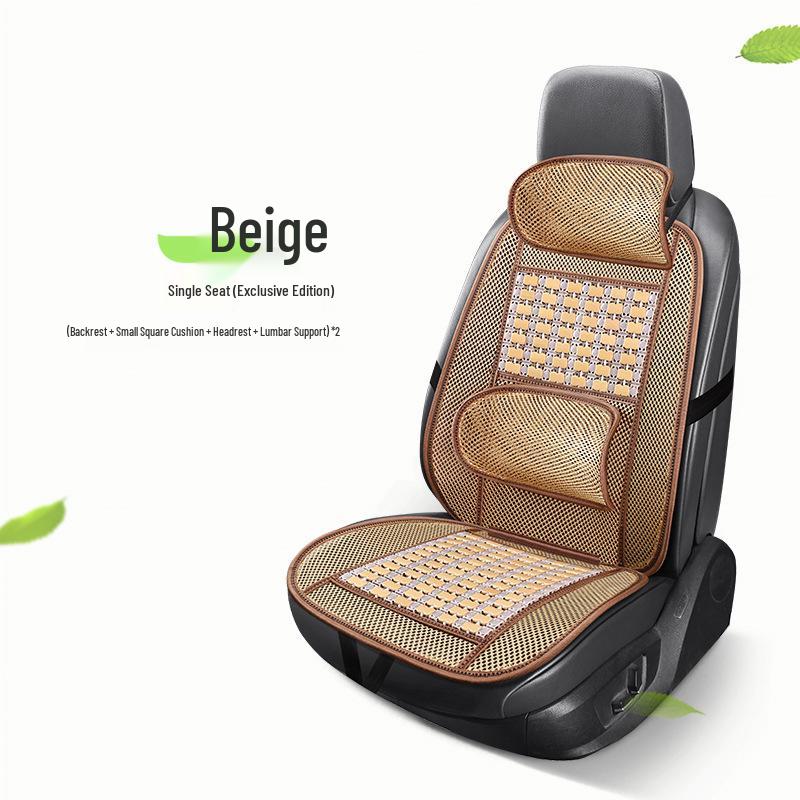 Comfortable Breathable Universal Bamboo Car Seat Cushion – Single Piece, Cool Summer Mat for Trucks