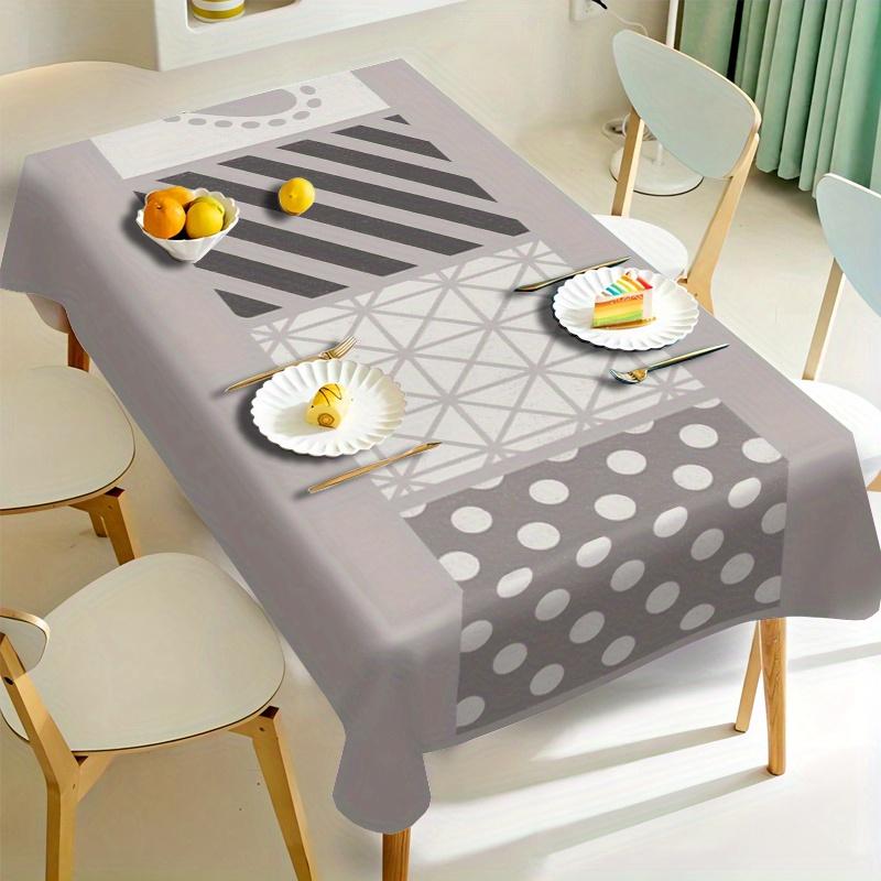 VIKAMA Tablecloth With Simple Geometric Heart Patterns, Suitable For Weddings, Parties, And Tablecloth Decoration