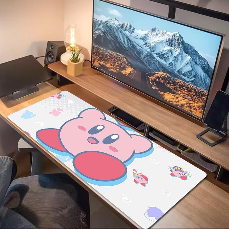 Kirby Print  Cushion Non-slip Laptop Tablet Big Mousepad XXL Mat Mini PC Playmat With Lock edge
