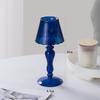 Creative Desk Lamp Shaped Glass Candle Holder European Romantic Dinner Candle Holder for Wedding Dinning Party Supplies Decor