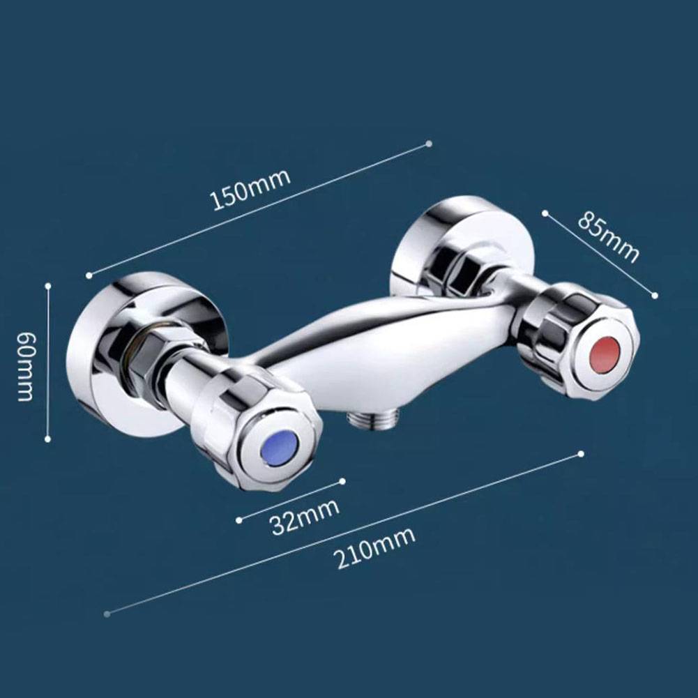 For Bathroom Bathroom Kitchen Tap Dual Handle Faucet Shower Experience Chrome Finish Water Anti-Reflux Feature