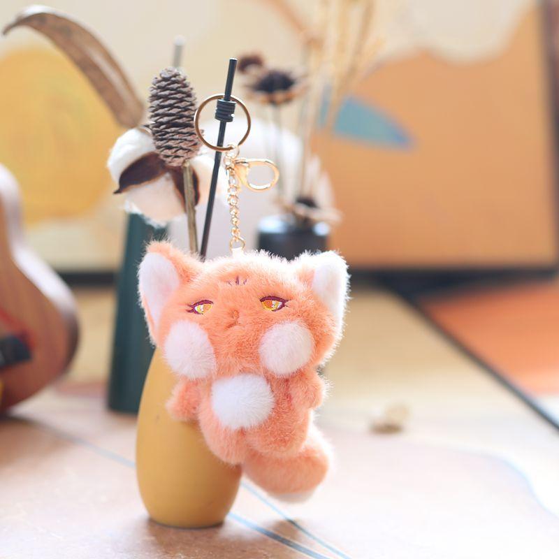 

Милая милая маленькая лиса кулон плюшевая игрушка кукла сумка подвесной брелок тряпичная кукла кукла кукла 13cm